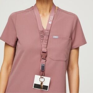 24HR SALE * FIGS MINERAL MAUVE LANYARD